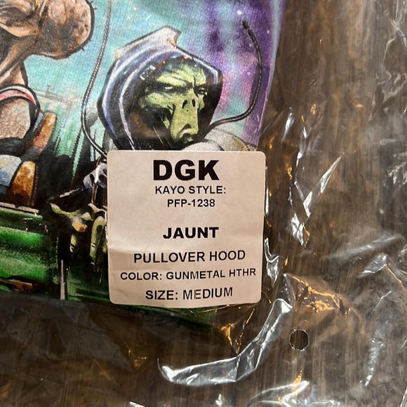 DGK Jaunt Hoody in Heather Gunmetal Gray. - Picture 6 of 6